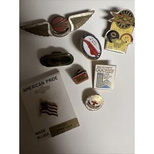 vintage enamel lapel pin lot